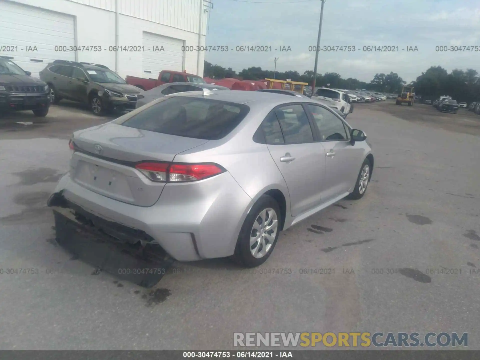 4 Photograph of a damaged car JTDEPRAE1LJ097210 TOYOTA COROLLA 2020