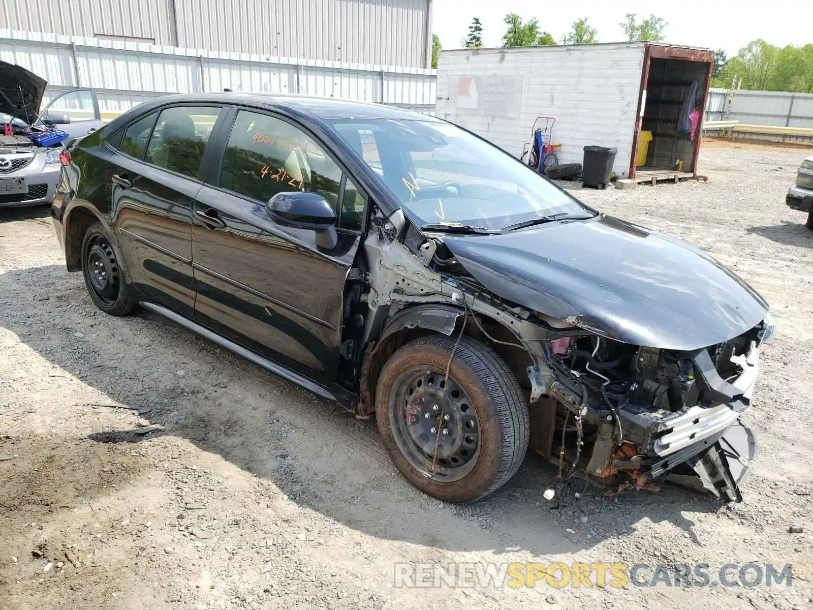 1 Photograph of a damaged car JTDEPRAE1LJ097756 TOYOTA COROLLA 2020