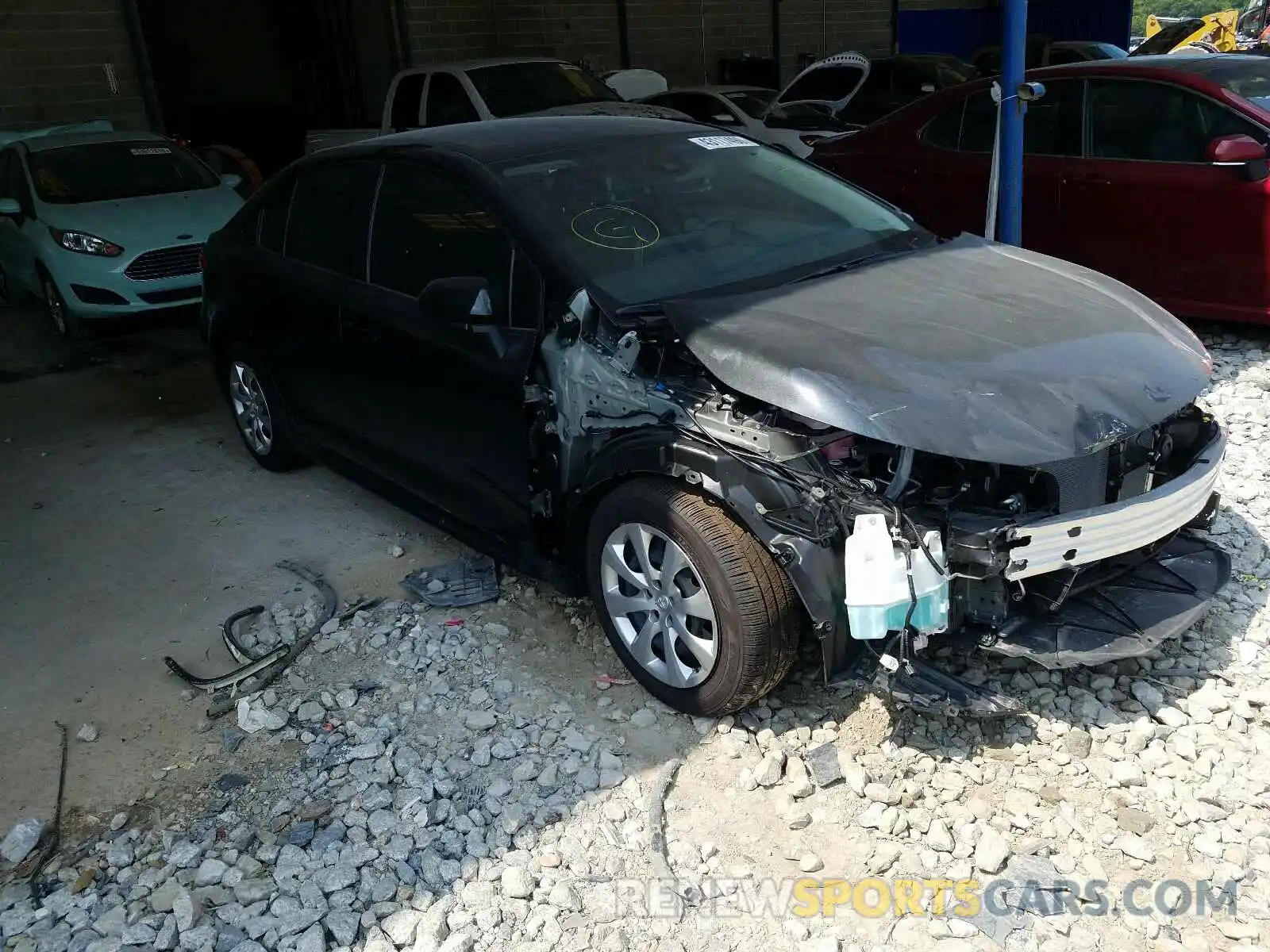 1 Photograph of a damaged car JTDEPRAE1LJ098437 TOYOTA COROLLA 2020