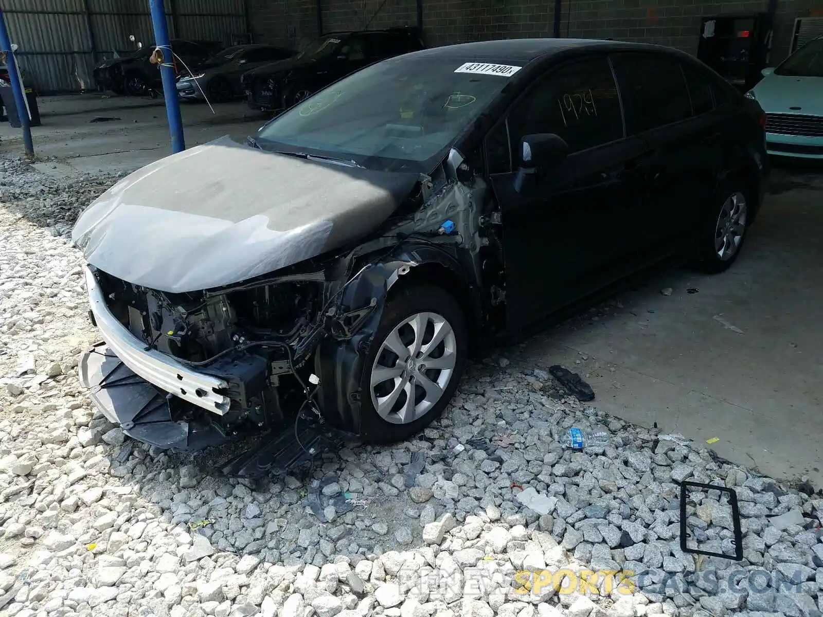 2 Photograph of a damaged car JTDEPRAE1LJ098437 TOYOTA COROLLA 2020