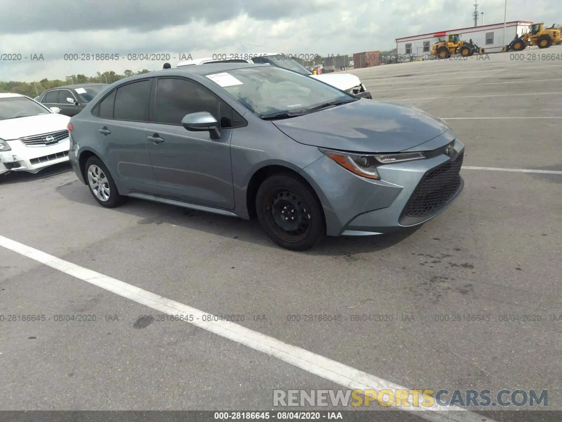 1 Photograph of a damaged car JTDEPRAE1LJ098440 TOYOTA COROLLA 2020