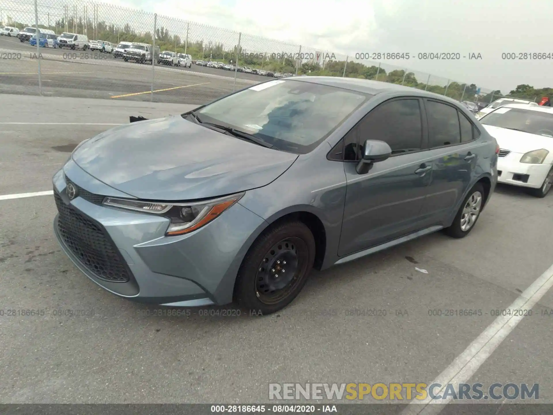 2 Photograph of a damaged car JTDEPRAE1LJ098440 TOYOTA COROLLA 2020