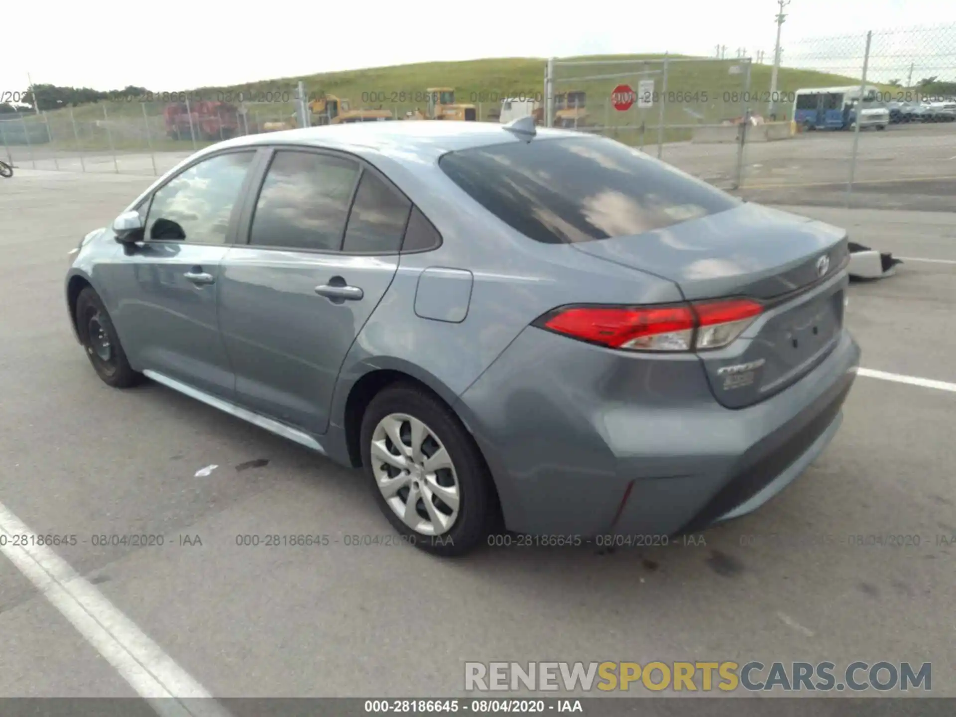 3 Photograph of a damaged car JTDEPRAE1LJ098440 TOYOTA COROLLA 2020