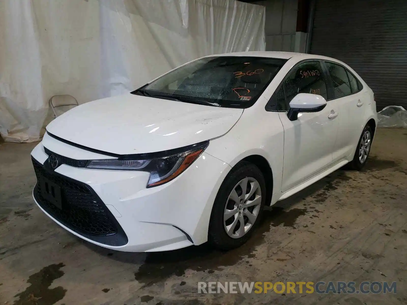 2 Photograph of a damaged car JTDEPRAE1LJ098616 TOYOTA COROLLA 2020