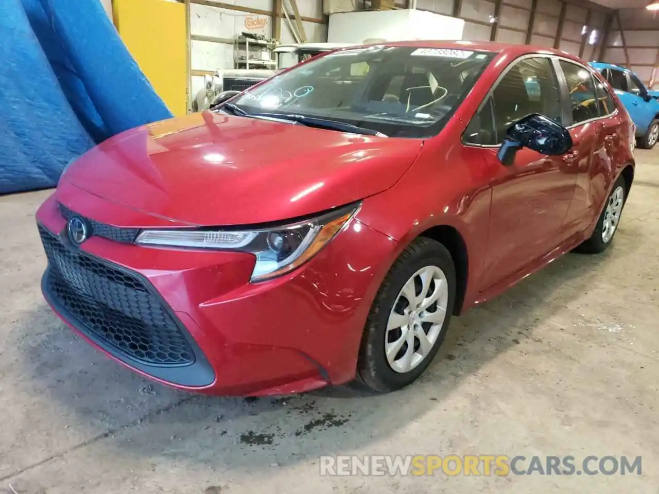 2 Photograph of a damaged car JTDEPRAE1LJ098731 TOYOTA COROLLA 2020