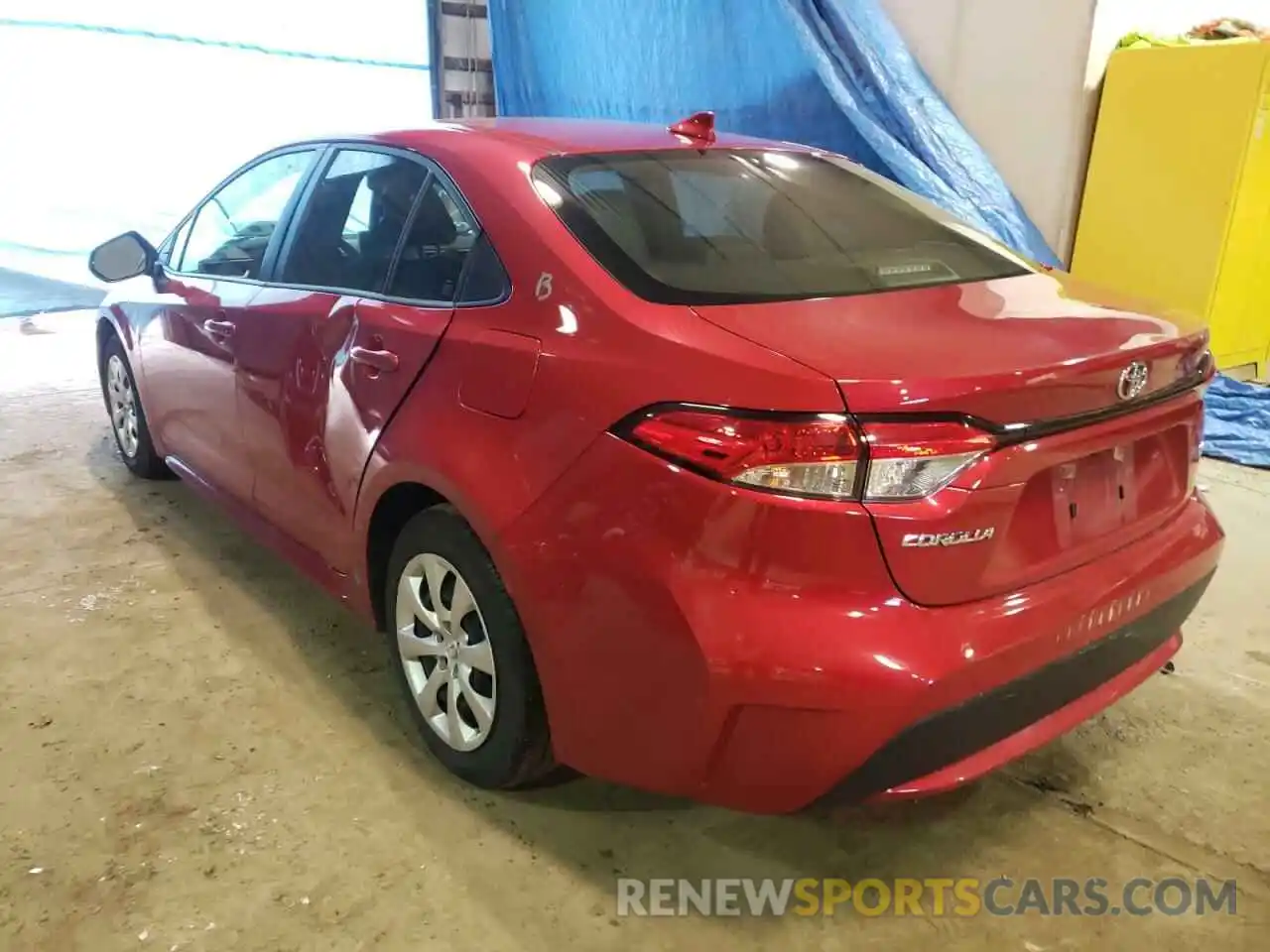 3 Photograph of a damaged car JTDEPRAE1LJ098731 TOYOTA COROLLA 2020