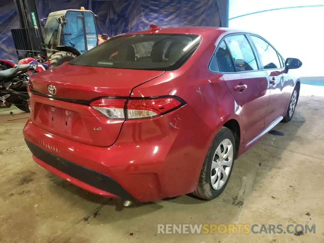 4 Photograph of a damaged car JTDEPRAE1LJ098731 TOYOTA COROLLA 2020