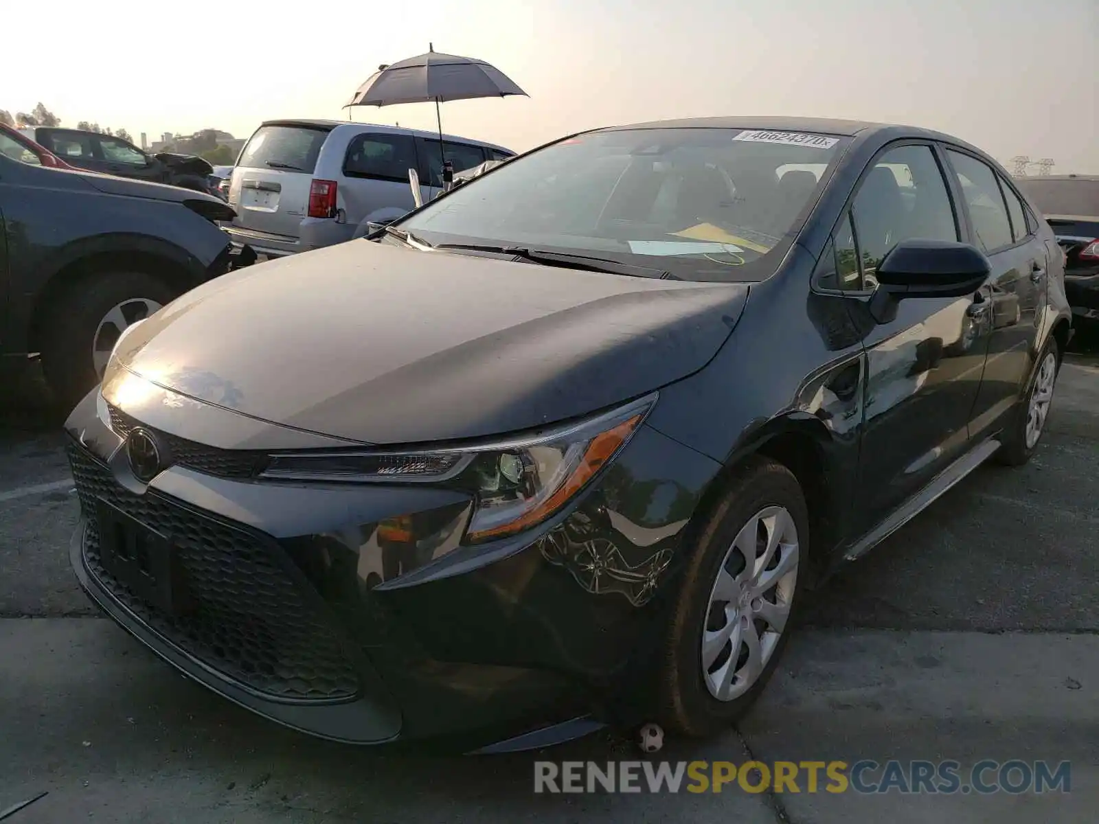 2 Photograph of a damaged car JTDEPRAE1LJ099510 TOYOTA COROLLA 2020