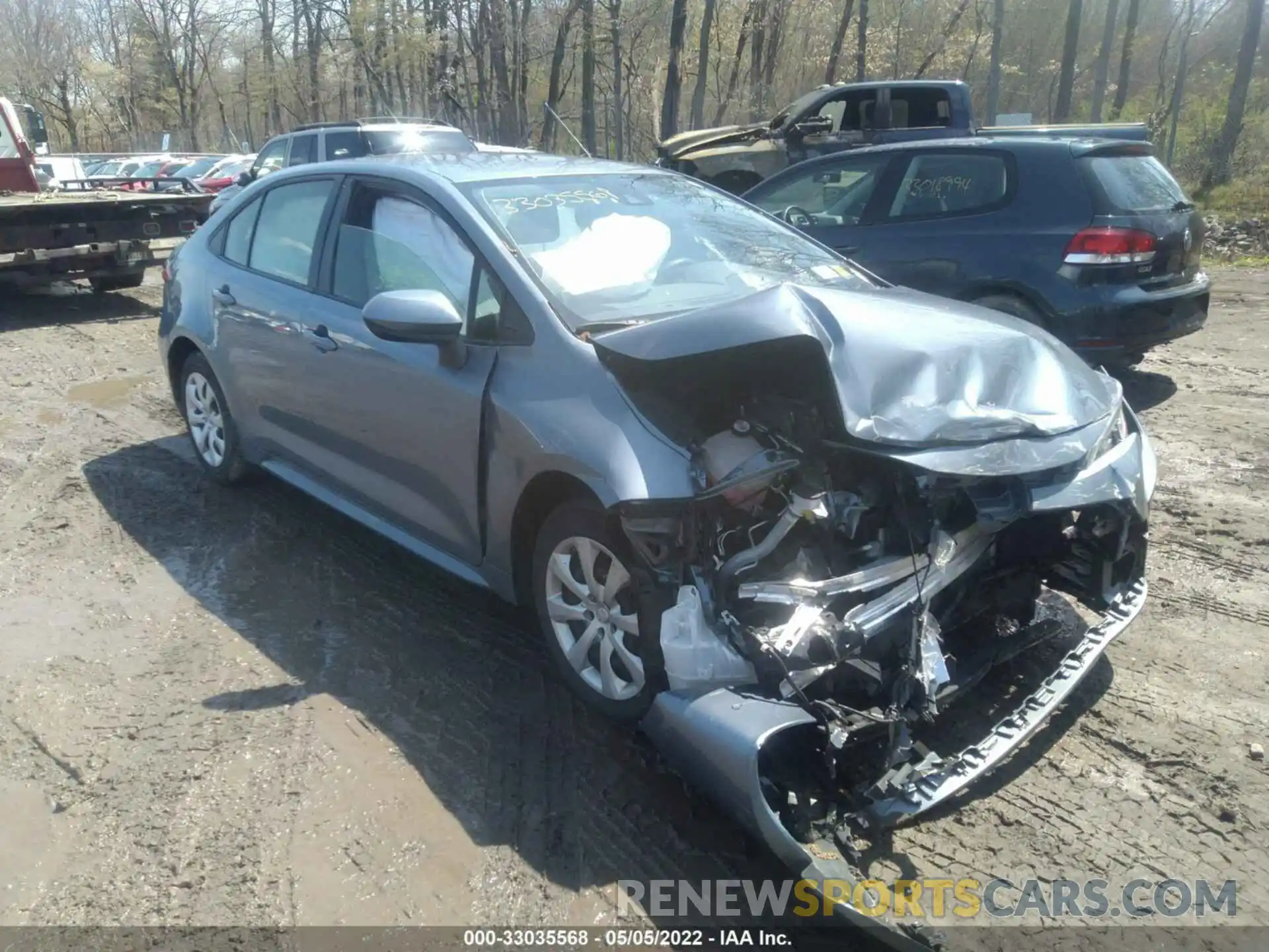 1 Photograph of a damaged car JTDEPRAE1LJ100123 TOYOTA COROLLA 2020