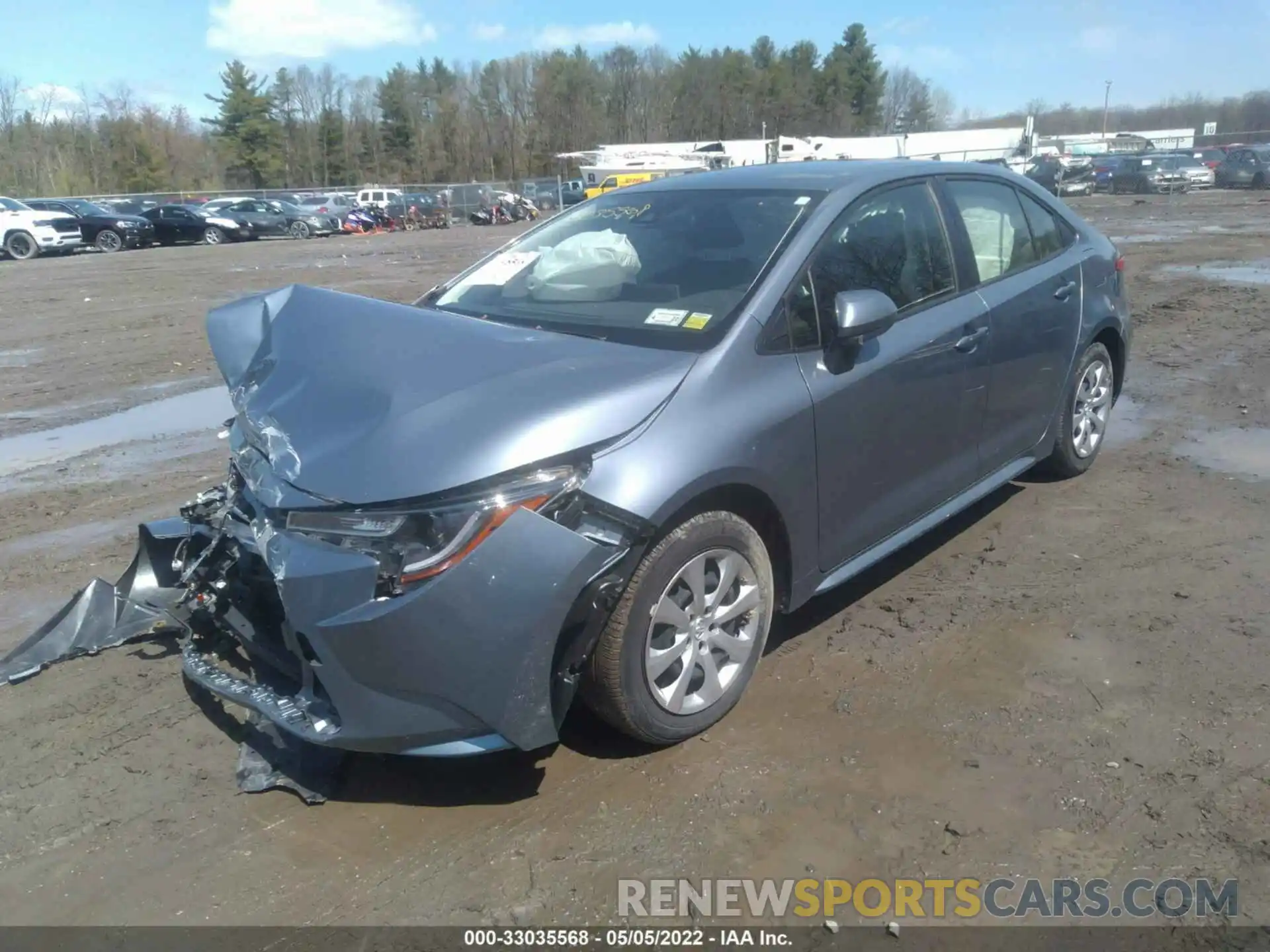 2 Photograph of a damaged car JTDEPRAE1LJ100123 TOYOTA COROLLA 2020