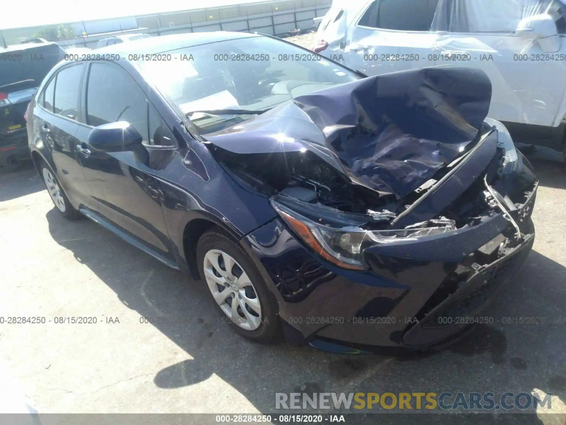 1 Photograph of a damaged car JTDEPRAE1LJ100221 TOYOTA COROLLA 2020