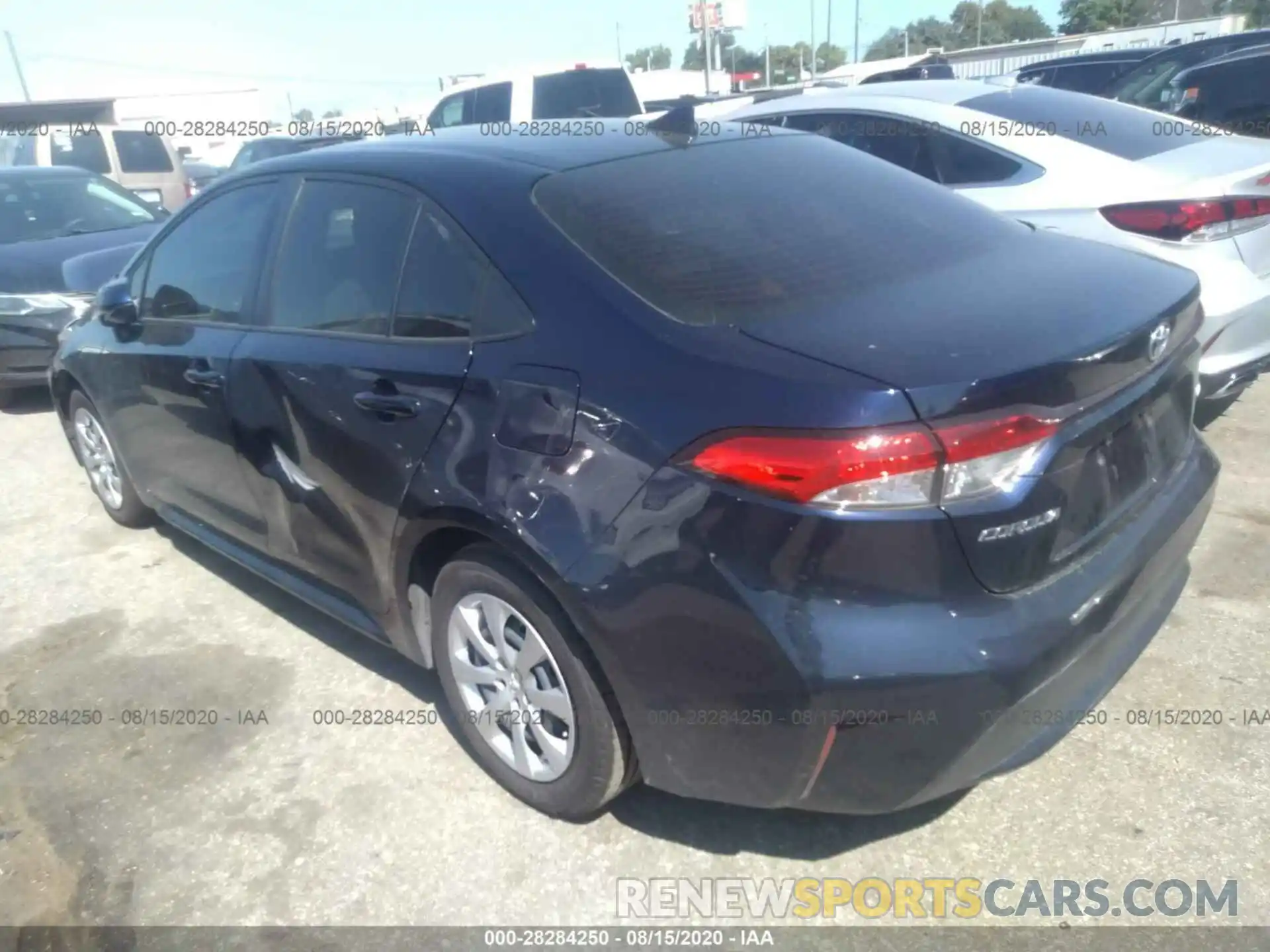 3 Photograph of a damaged car JTDEPRAE1LJ100221 TOYOTA COROLLA 2020