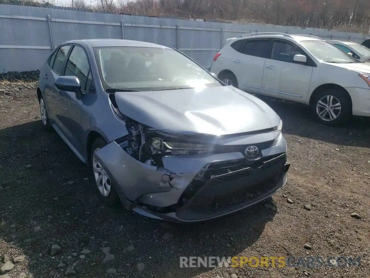 1 Photograph of a damaged car JTDEPRAE1LJ100476 TOYOTA COROLLA 2020