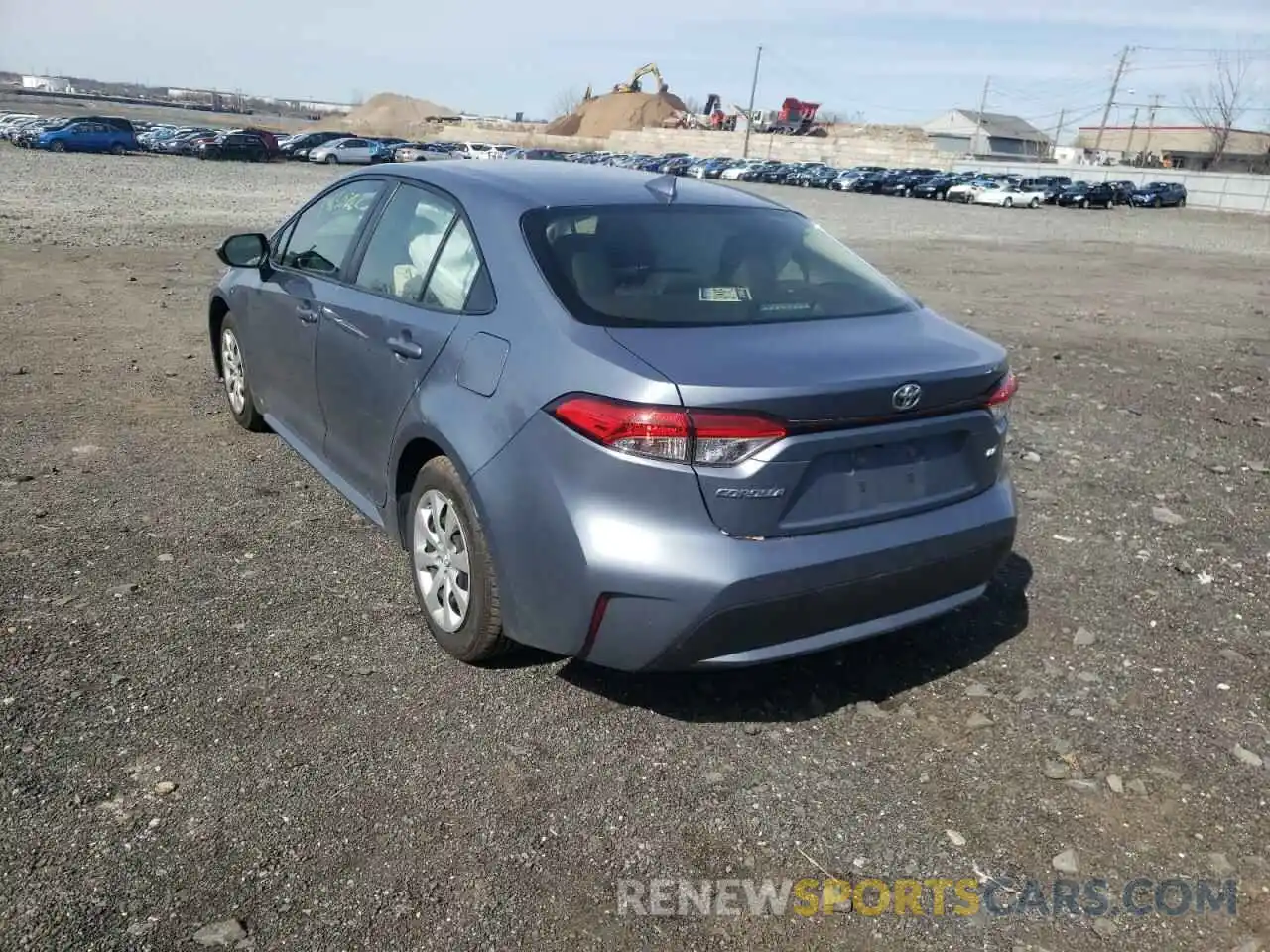 3 Photograph of a damaged car JTDEPRAE1LJ100476 TOYOTA COROLLA 2020