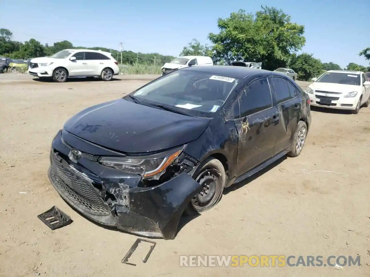 1 Photograph of a damaged car JTDEPRAE1LJ101854 TOYOTA COROLLA 2020