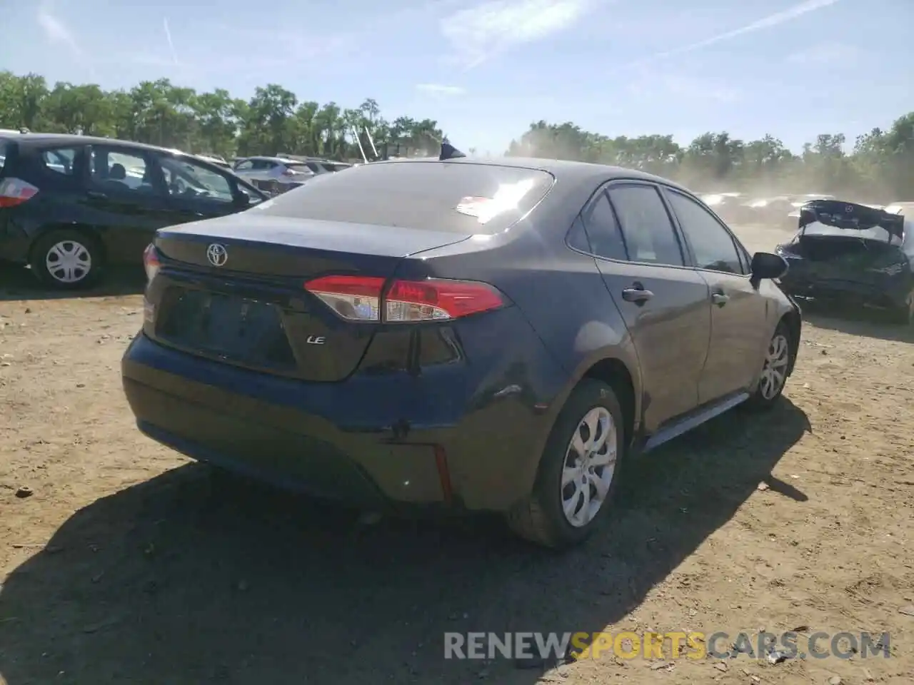 4 Photograph of a damaged car JTDEPRAE1LJ101854 TOYOTA COROLLA 2020