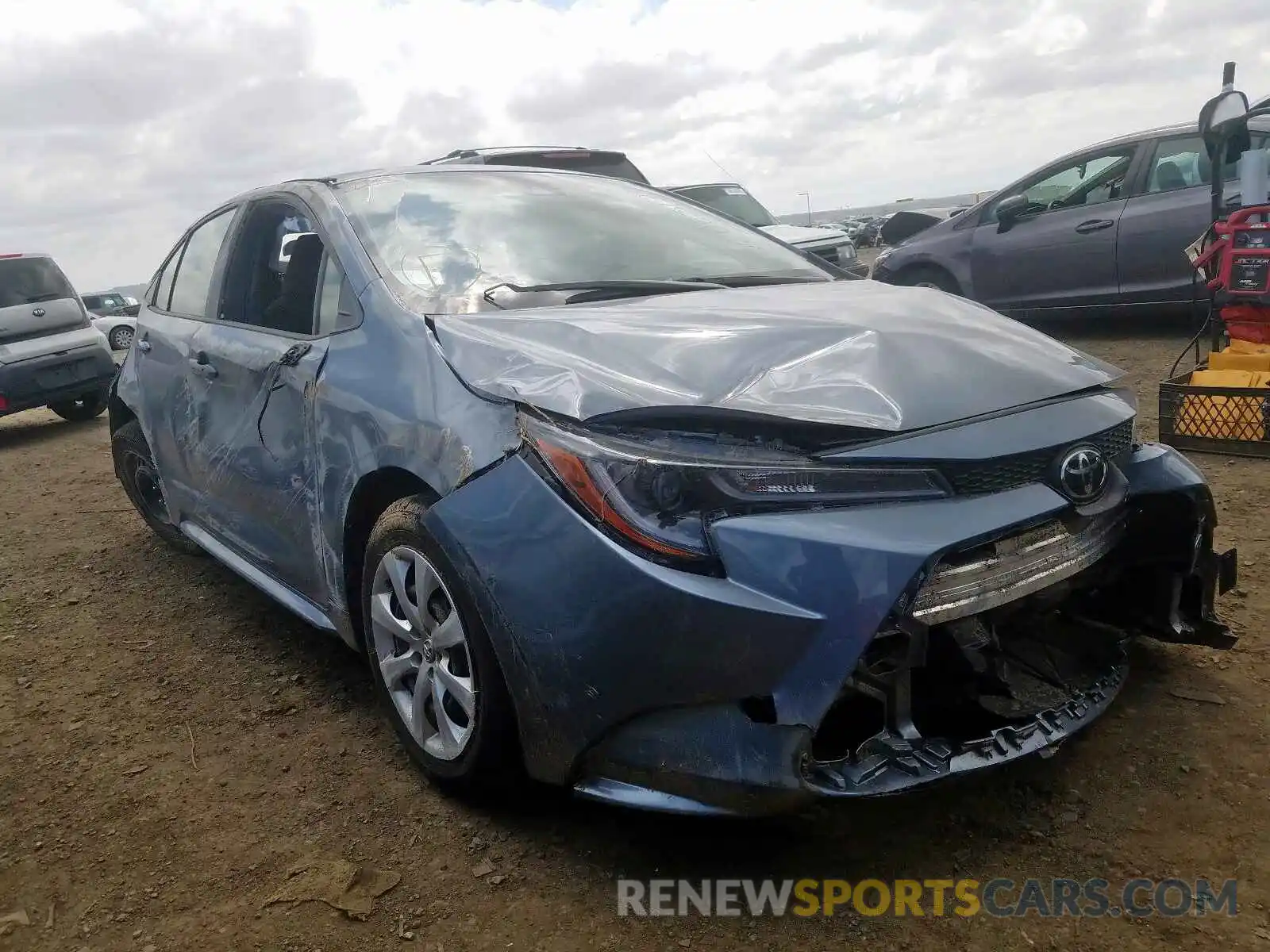 1 Photograph of a damaged car JTDEPRAE1LJ101871 TOYOTA COROLLA 2020