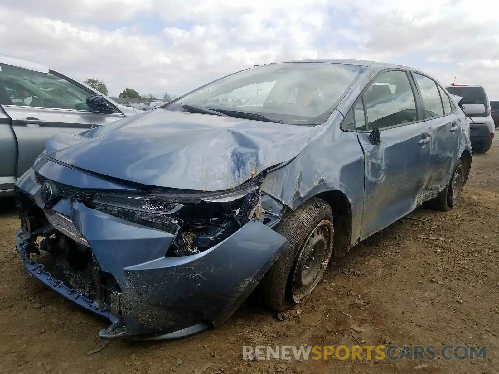 2 Photograph of a damaged car JTDEPRAE1LJ101871 TOYOTA COROLLA 2020