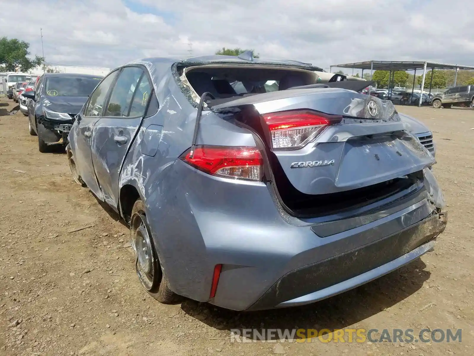 3 Photograph of a damaged car JTDEPRAE1LJ101871 TOYOTA COROLLA 2020