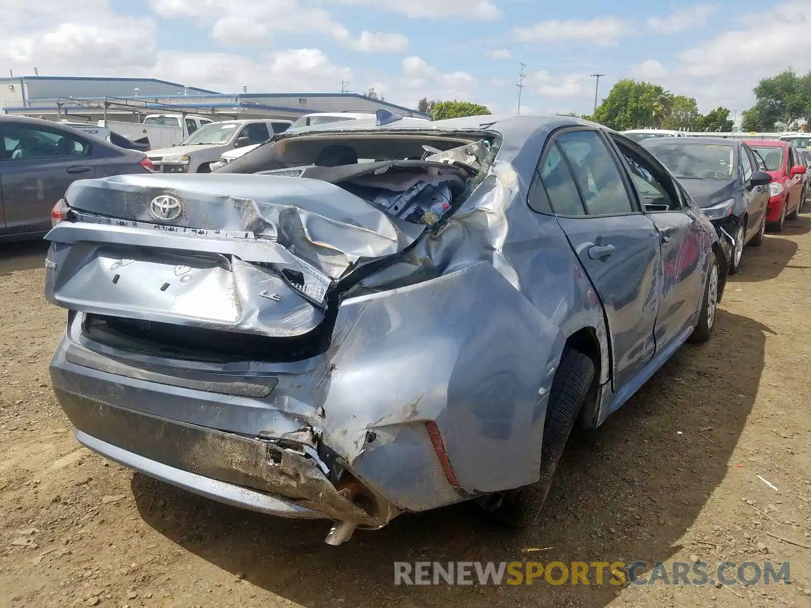 4 Photograph of a damaged car JTDEPRAE1LJ101871 TOYOTA COROLLA 2020