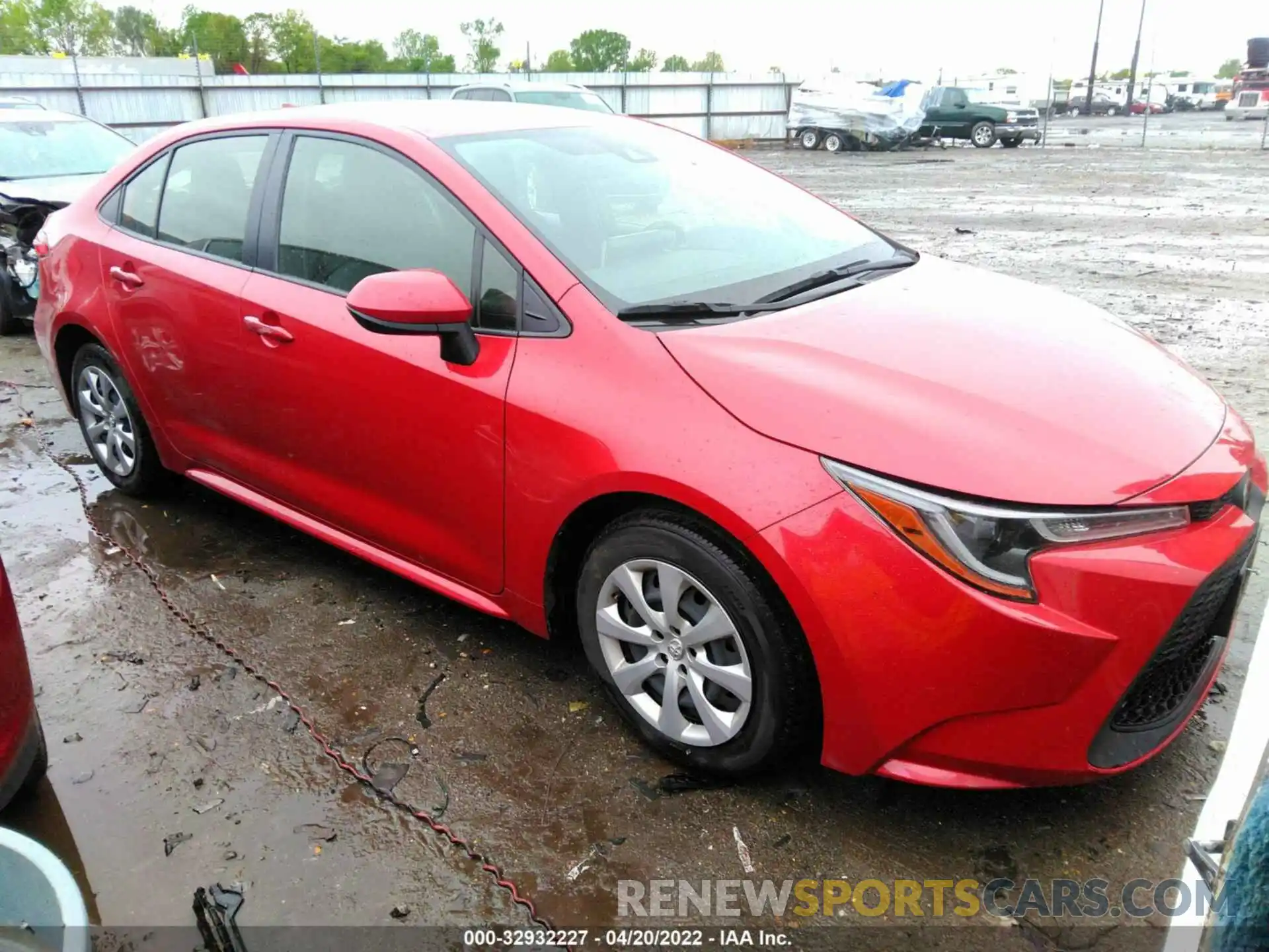 1 Photograph of a damaged car JTDEPRAE1LJ102096 TOYOTA COROLLA 2020