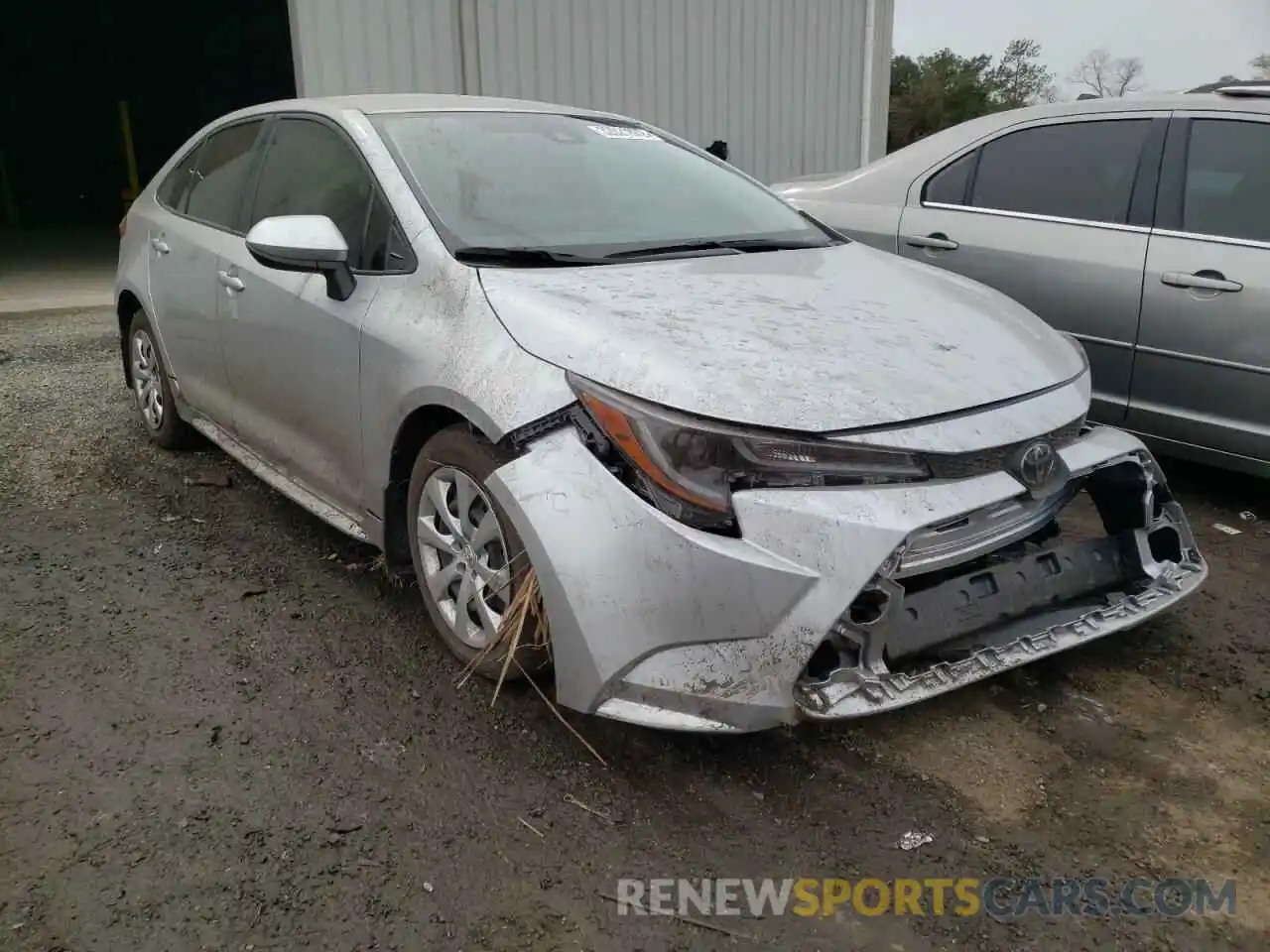 1 Photograph of a damaged car JTDEPRAE1LJ102261 TOYOTA COROLLA 2020