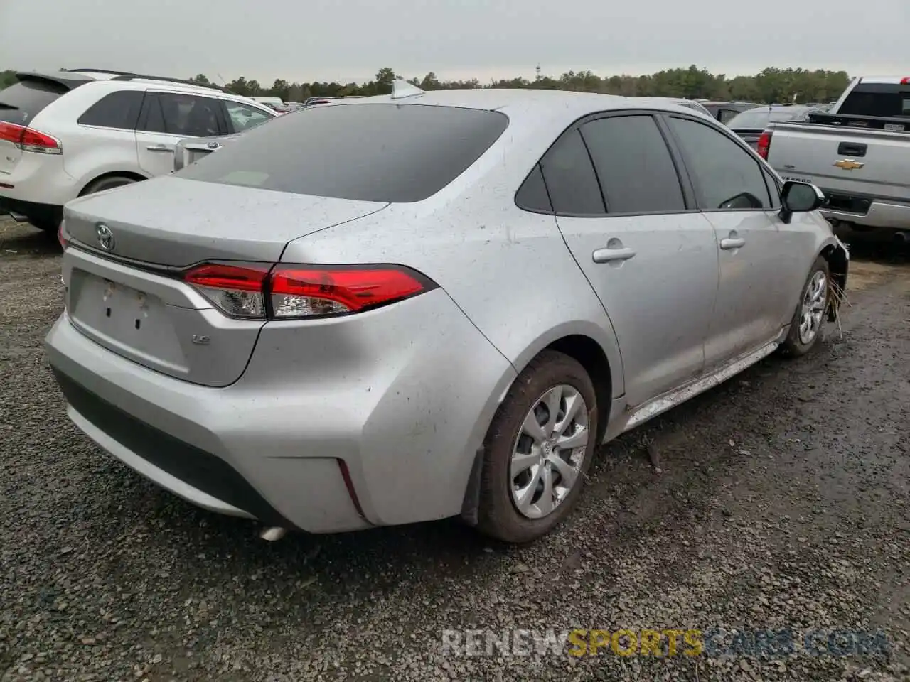 4 Photograph of a damaged car JTDEPRAE1LJ102261 TOYOTA COROLLA 2020