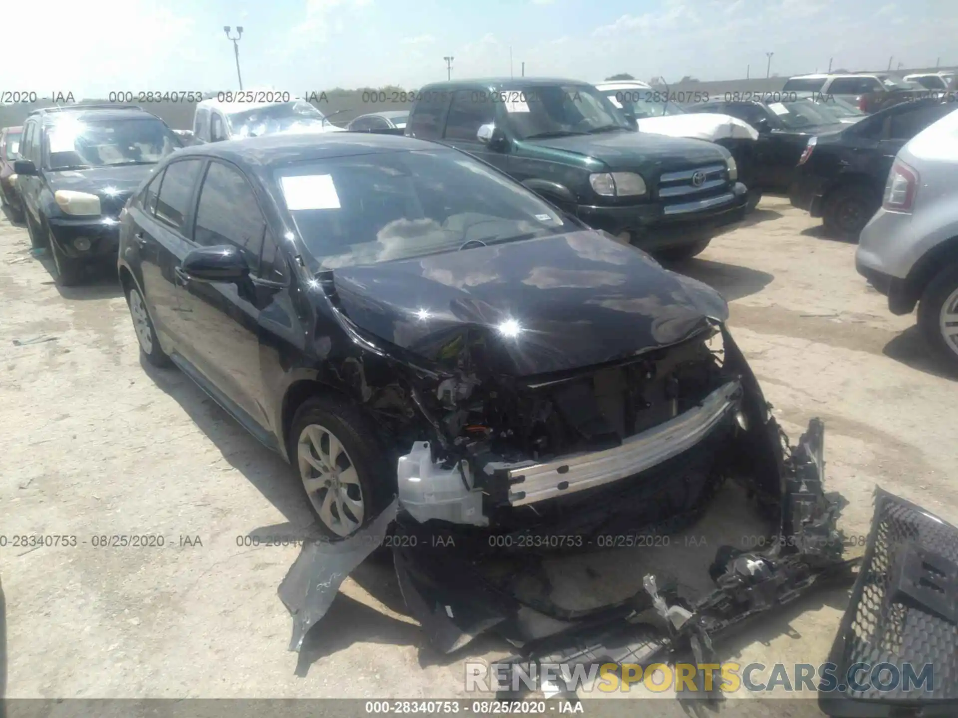 1 Photograph of a damaged car JTDEPRAE1LJ102986 TOYOTA COROLLA 2020