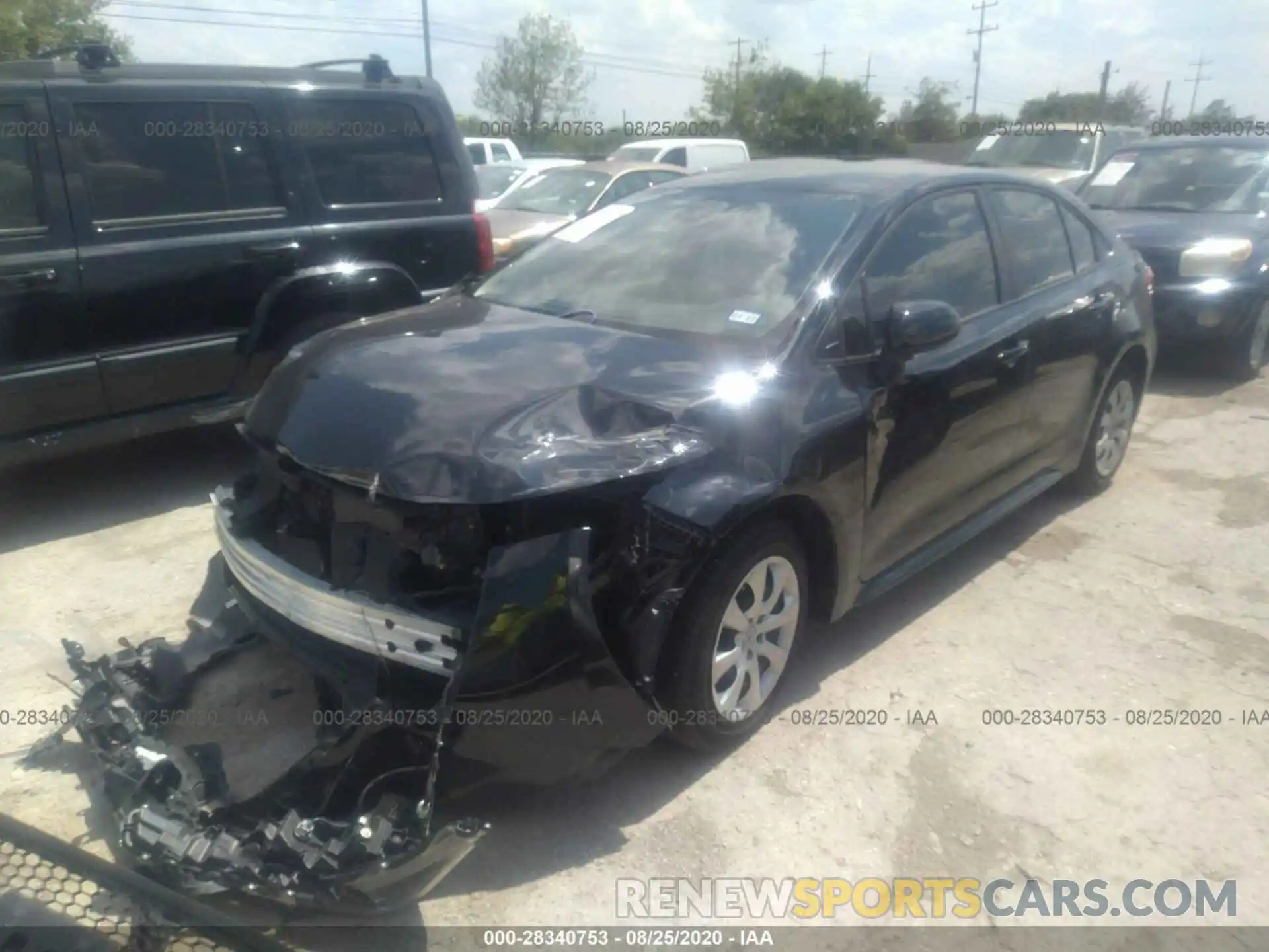 2 Photograph of a damaged car JTDEPRAE1LJ102986 TOYOTA COROLLA 2020