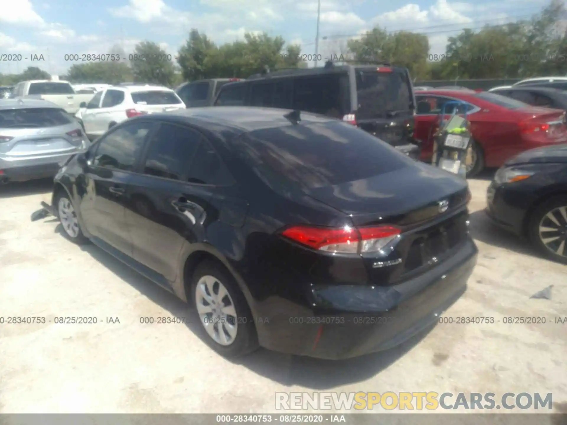 3 Photograph of a damaged car JTDEPRAE1LJ102986 TOYOTA COROLLA 2020