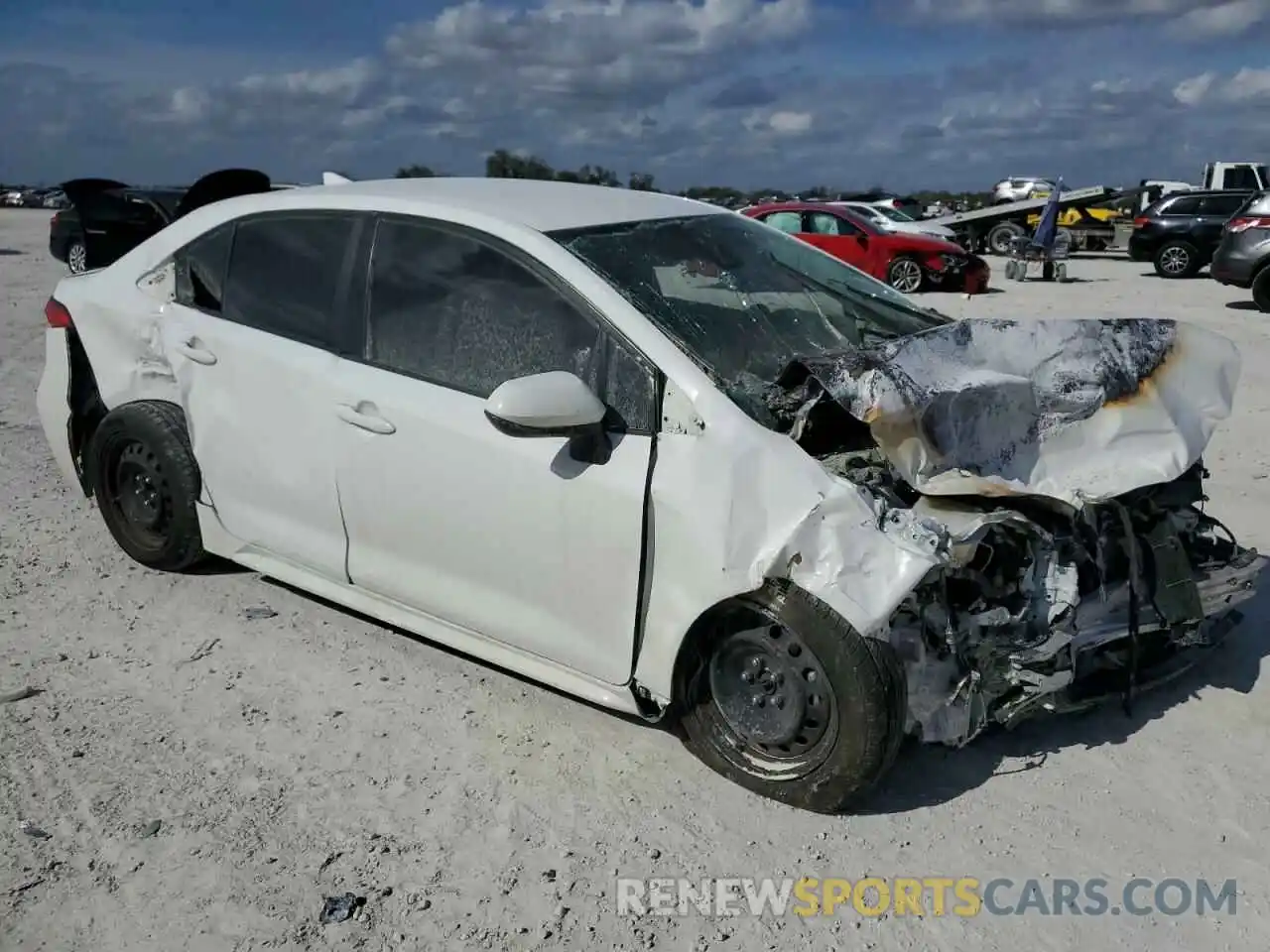 4 Photograph of a damaged car JTDEPRAE1LJ103085 TOYOTA COROLLA 2020