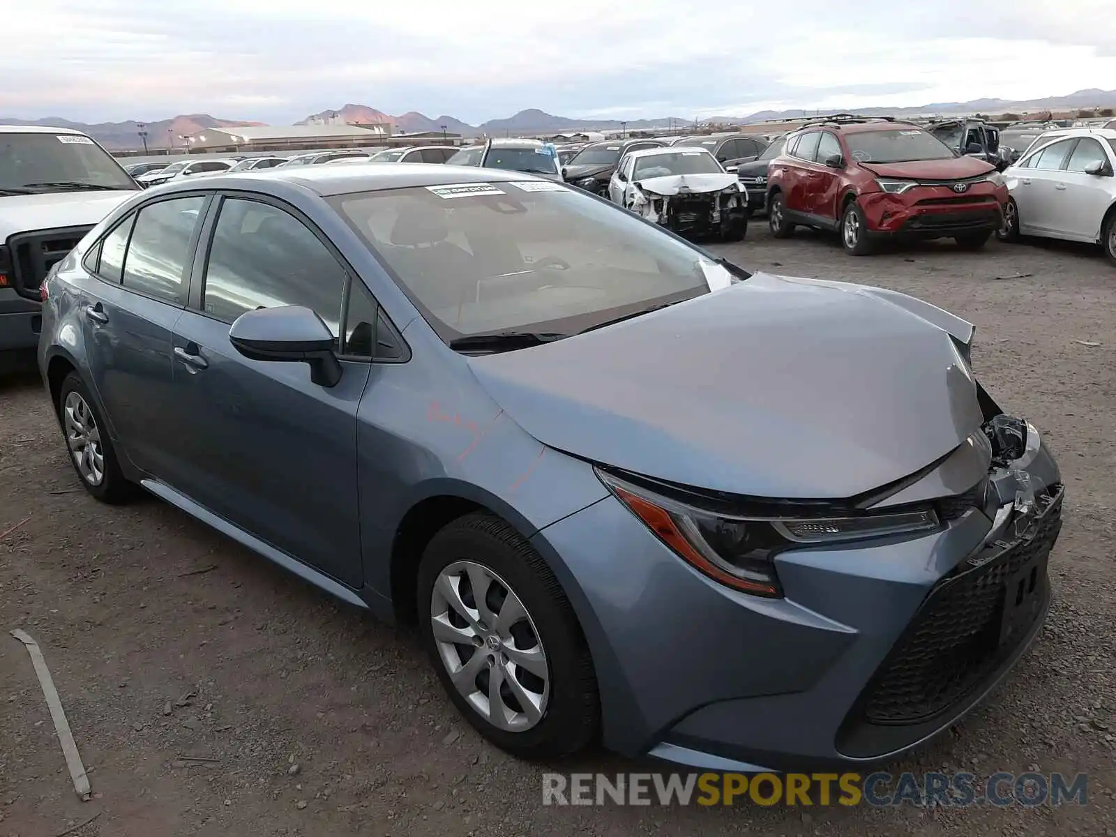 1 Photograph of a damaged car JTDEPRAE1LJ103250 TOYOTA COROLLA 2020