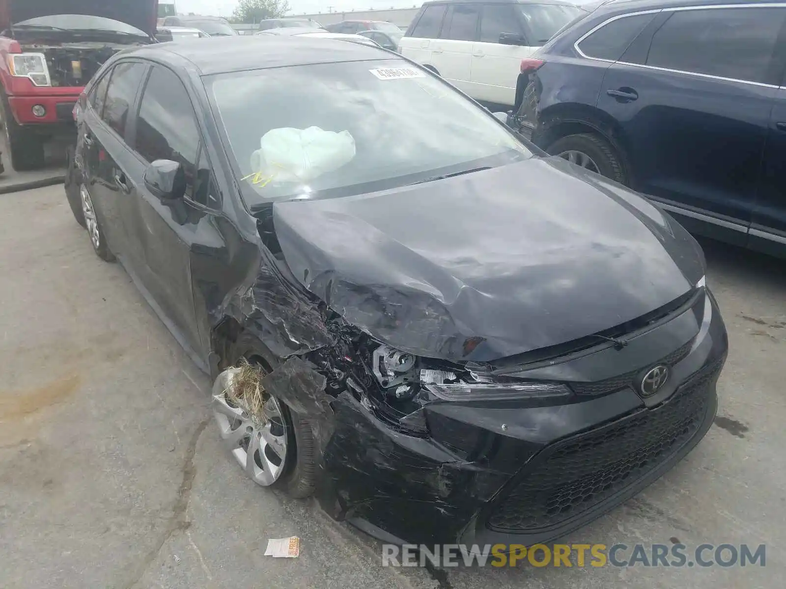 1 Photograph of a damaged car JTDEPRAE1LJ103653 TOYOTA COROLLA 2020