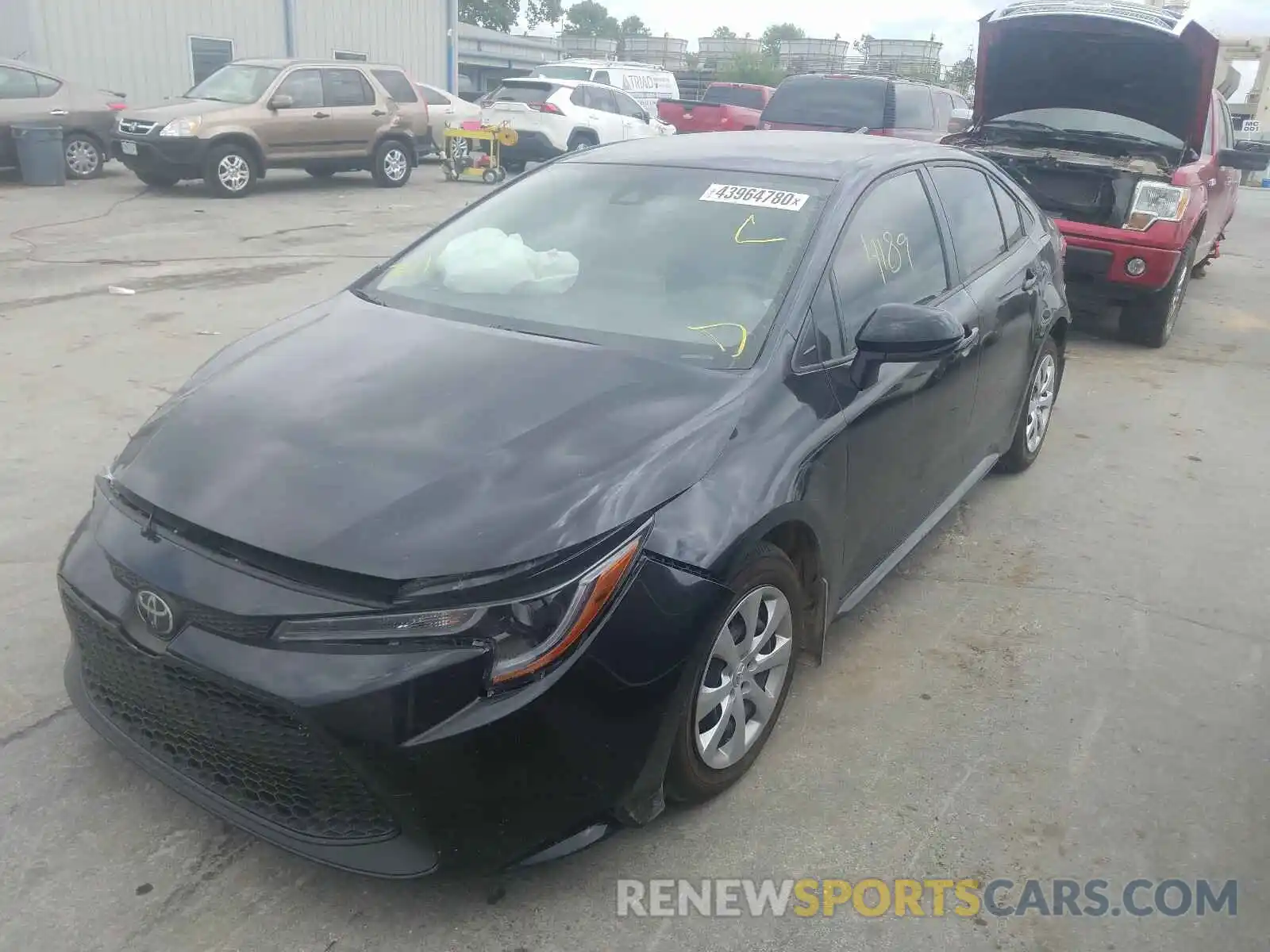 2 Photograph of a damaged car JTDEPRAE1LJ103653 TOYOTA COROLLA 2020