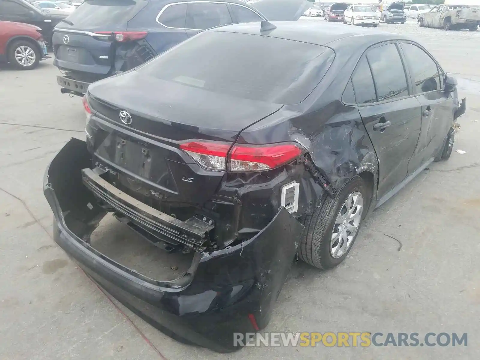 4 Photograph of a damaged car JTDEPRAE1LJ103653 TOYOTA COROLLA 2020