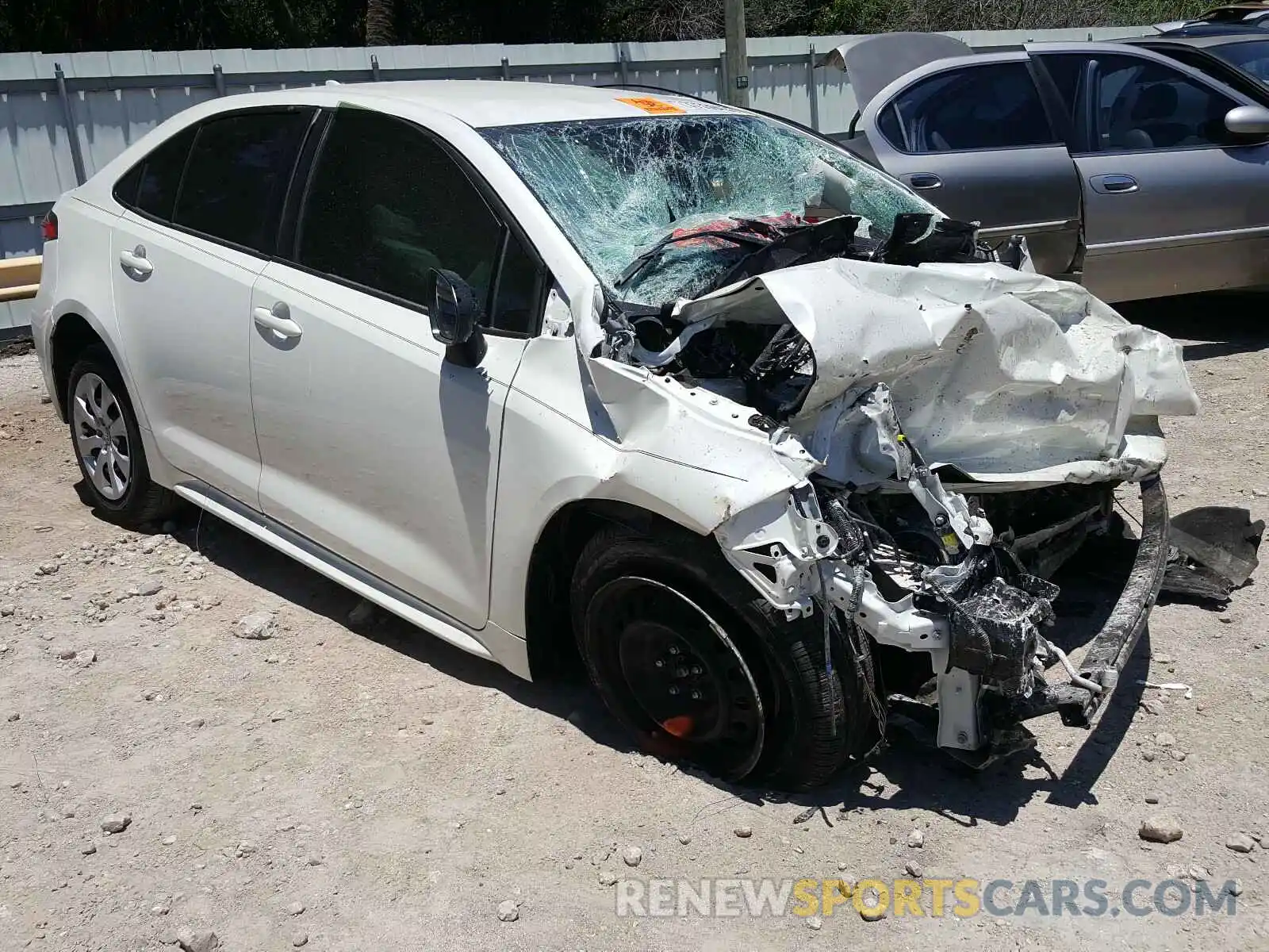 1 Photograph of a damaged car JTDEPRAE1LJ103717 TOYOTA COROLLA 2020