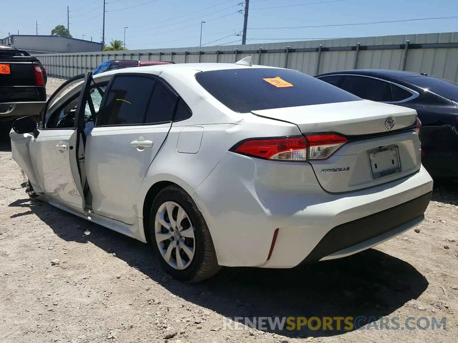 3 Photograph of a damaged car JTDEPRAE1LJ103717 TOYOTA COROLLA 2020