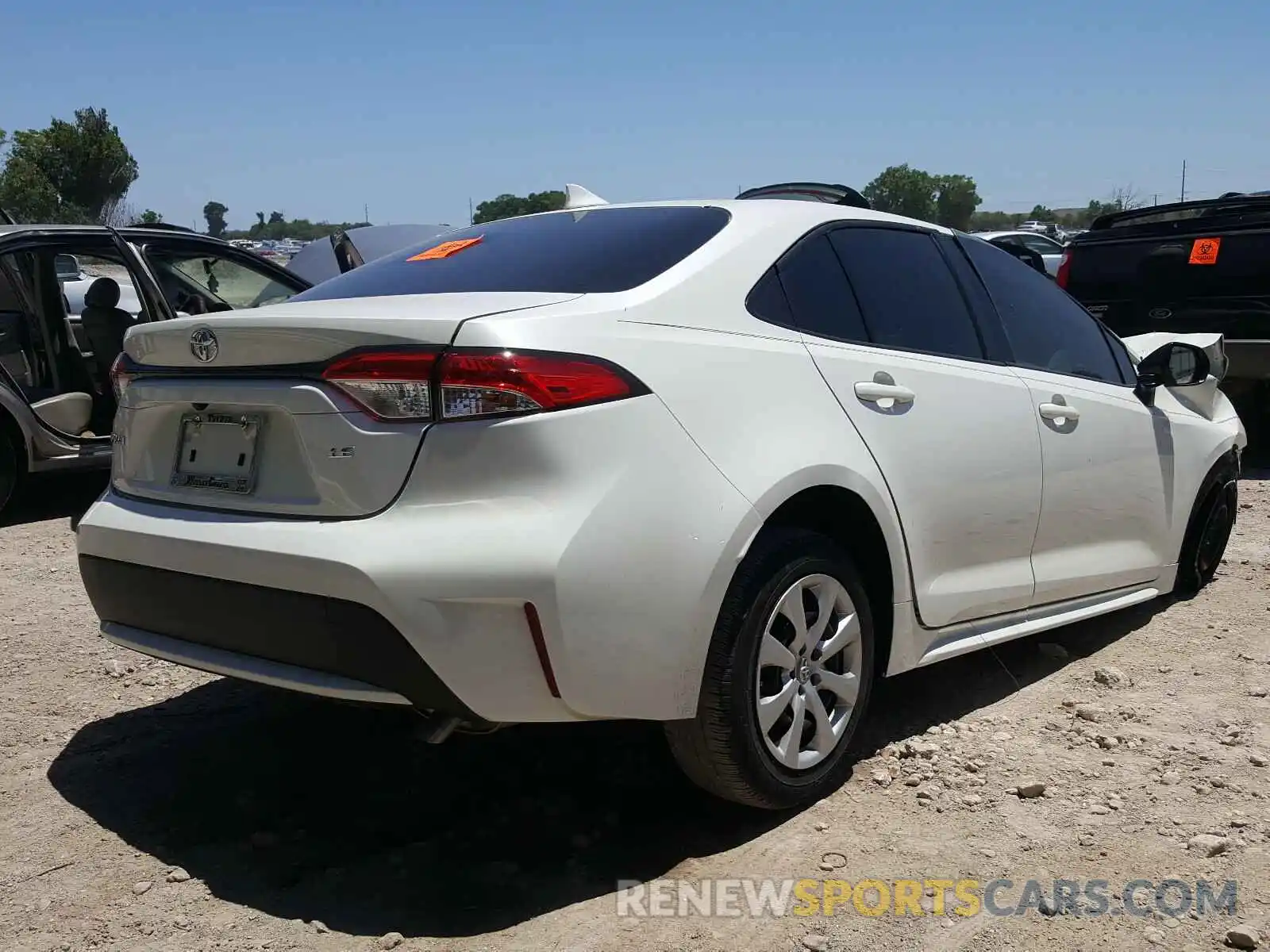 4 Photograph of a damaged car JTDEPRAE1LJ103717 TOYOTA COROLLA 2020