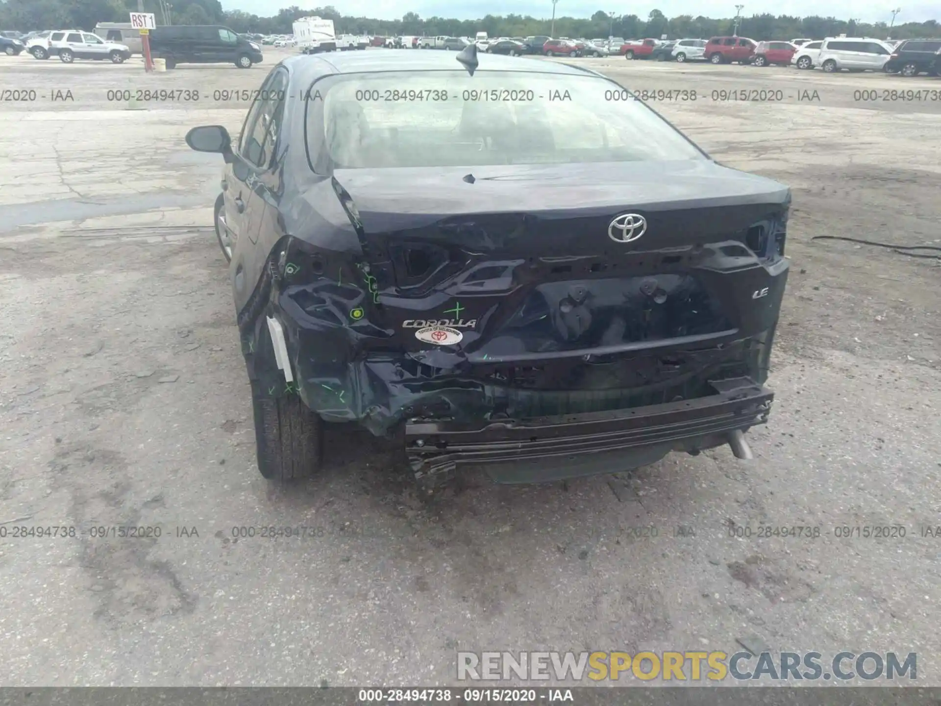 6 Photograph of a damaged car JTDEPRAE1LJ103863 TOYOTA COROLLA 2020