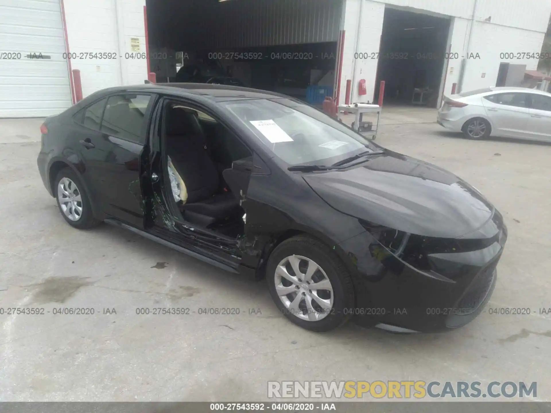 1 Photograph of a damaged car JTDEPRAE1LJ104530 TOYOTA COROLLA 2020