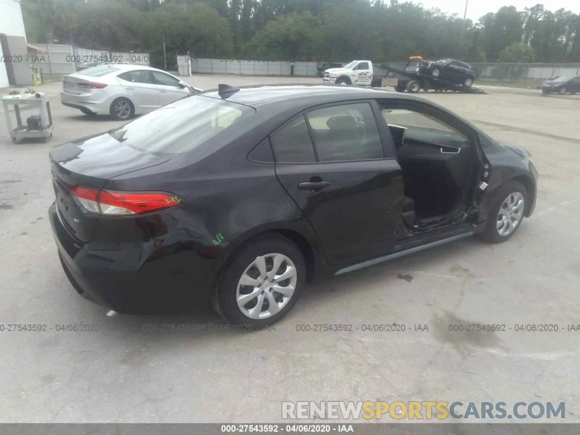 4 Photograph of a damaged car JTDEPRAE1LJ104530 TOYOTA COROLLA 2020