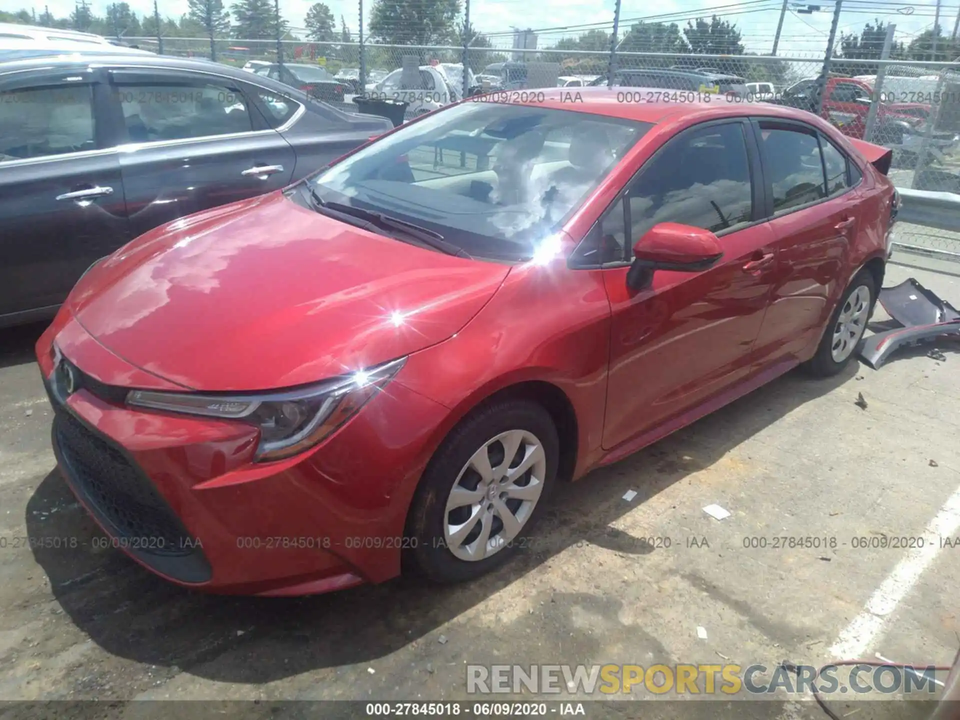 2 Photograph of a damaged car JTDEPRAE1LJ105533 TOYOTA COROLLA 2020