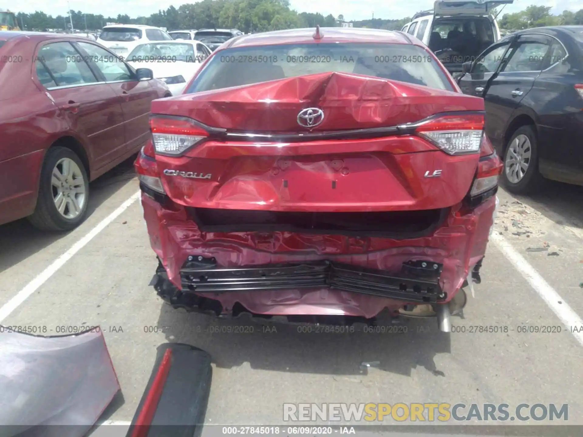 6 Photograph of a damaged car JTDEPRAE1LJ105533 TOYOTA COROLLA 2020