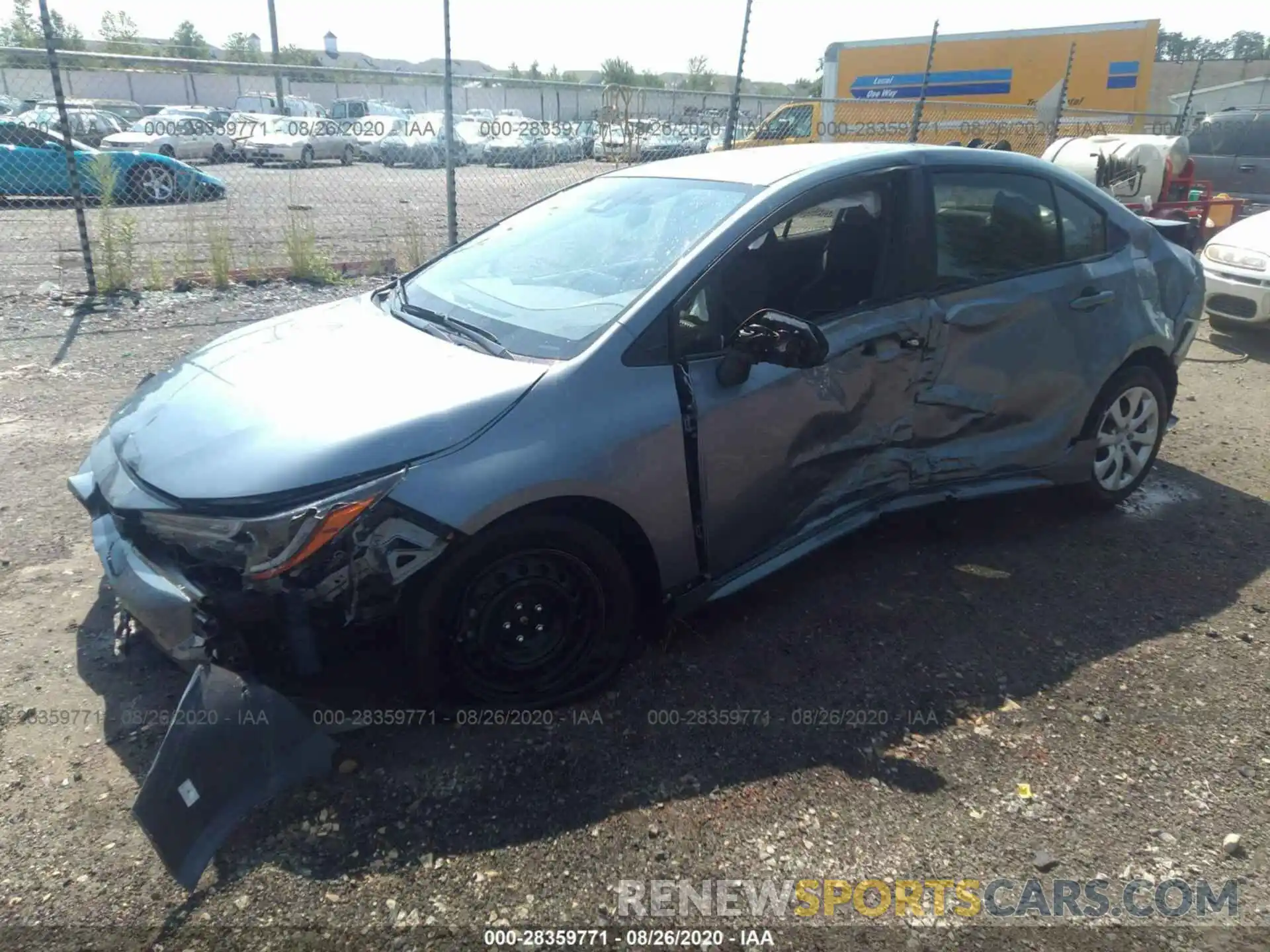 2 Photograph of a damaged car JTDEPRAE1LJ106150 TOYOTA COROLLA 2020