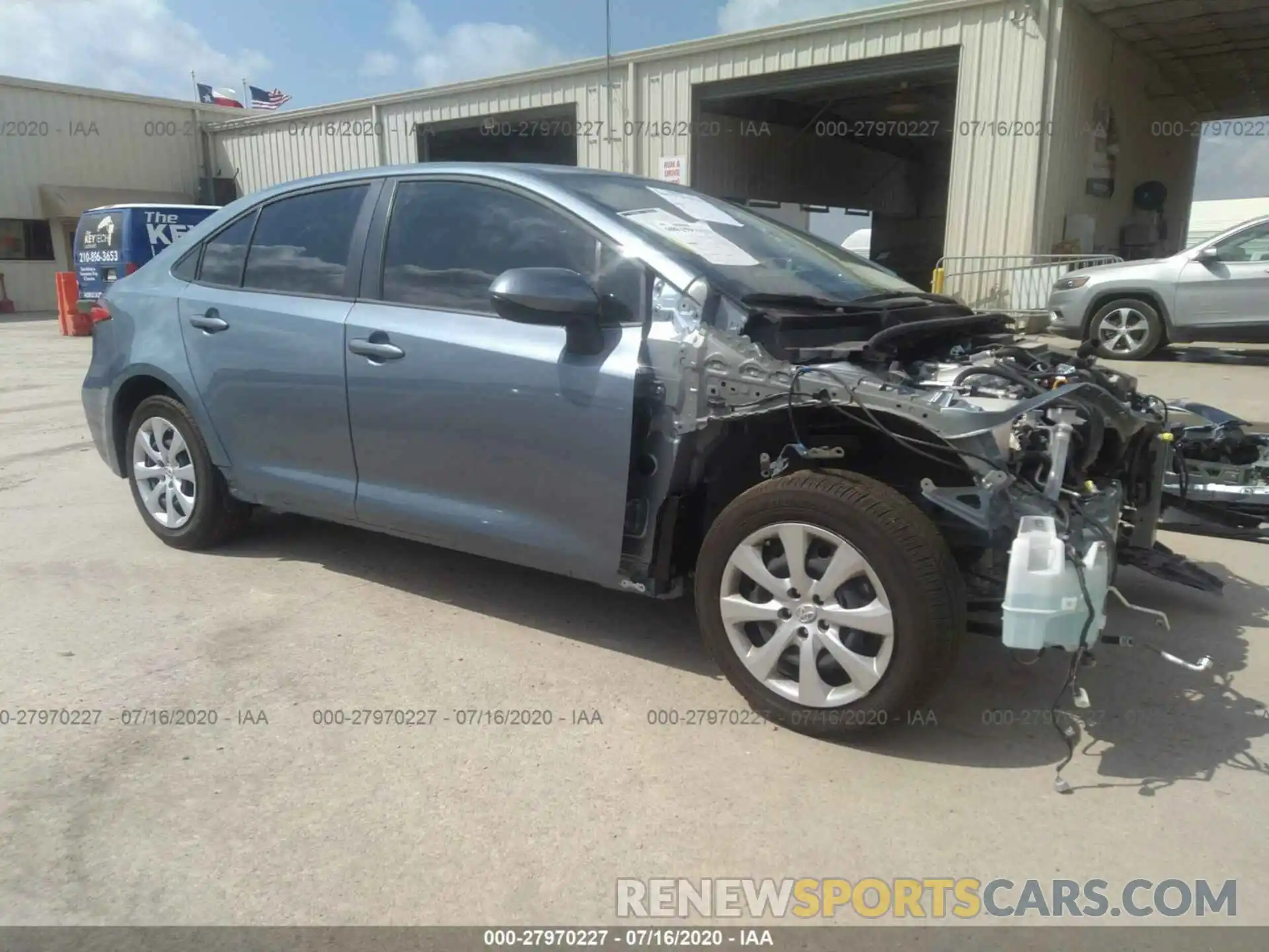 1 Photograph of a damaged car JTDEPRAE1LJ107427 TOYOTA COROLLA 2020