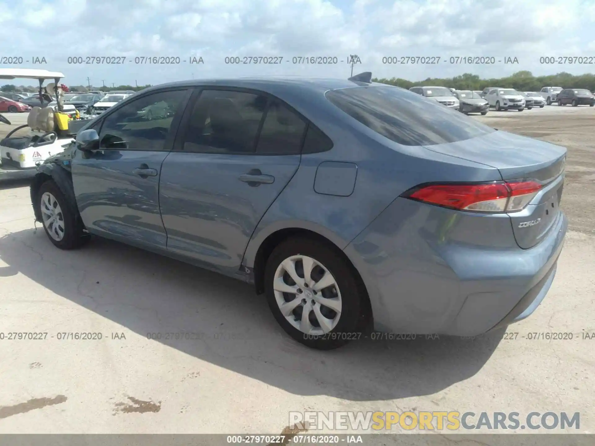 3 Photograph of a damaged car JTDEPRAE1LJ107427 TOYOTA COROLLA 2020