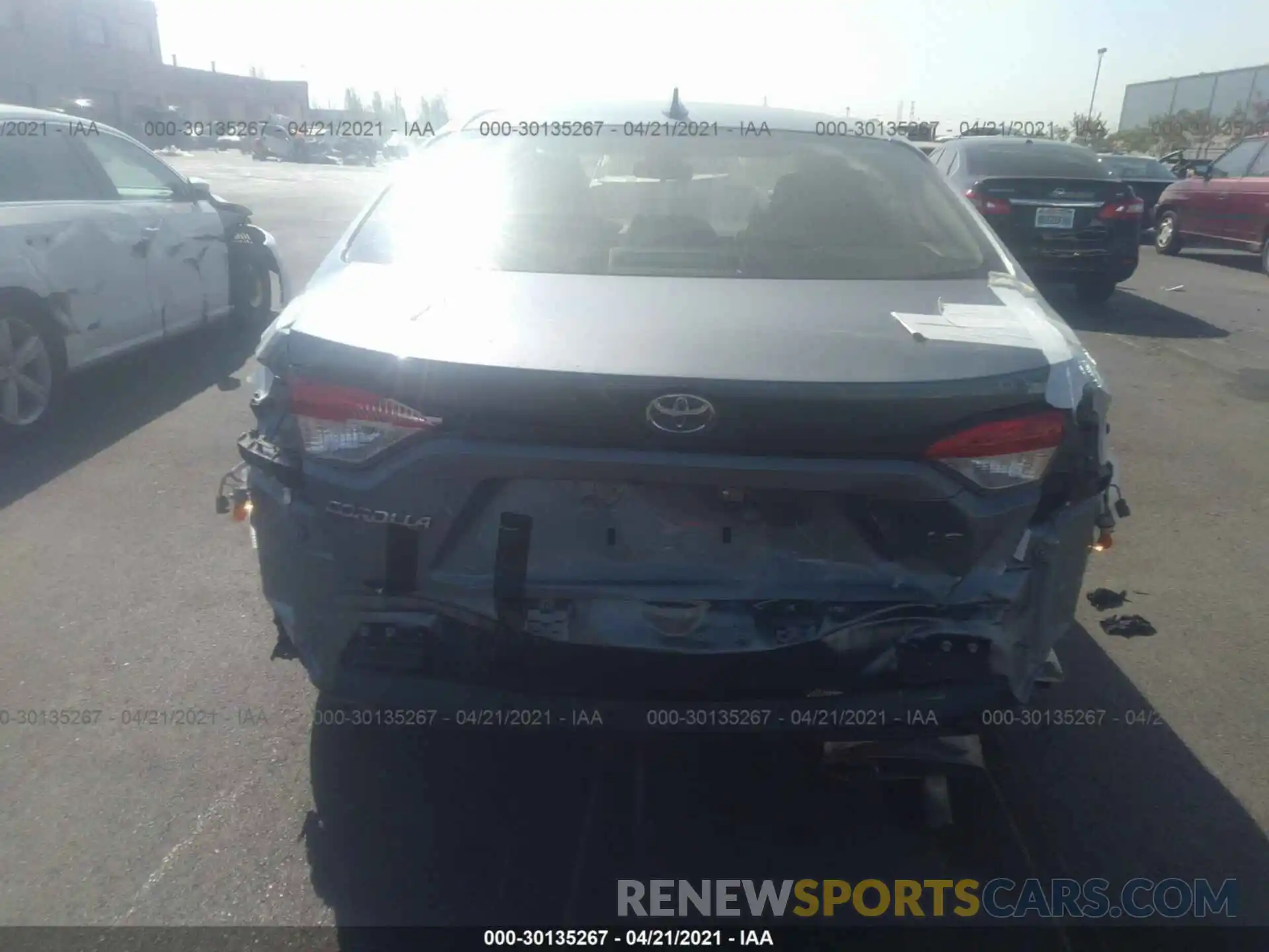 6 Photograph of a damaged car JTDEPRAE1LJ108092 TOYOTA COROLLA 2020