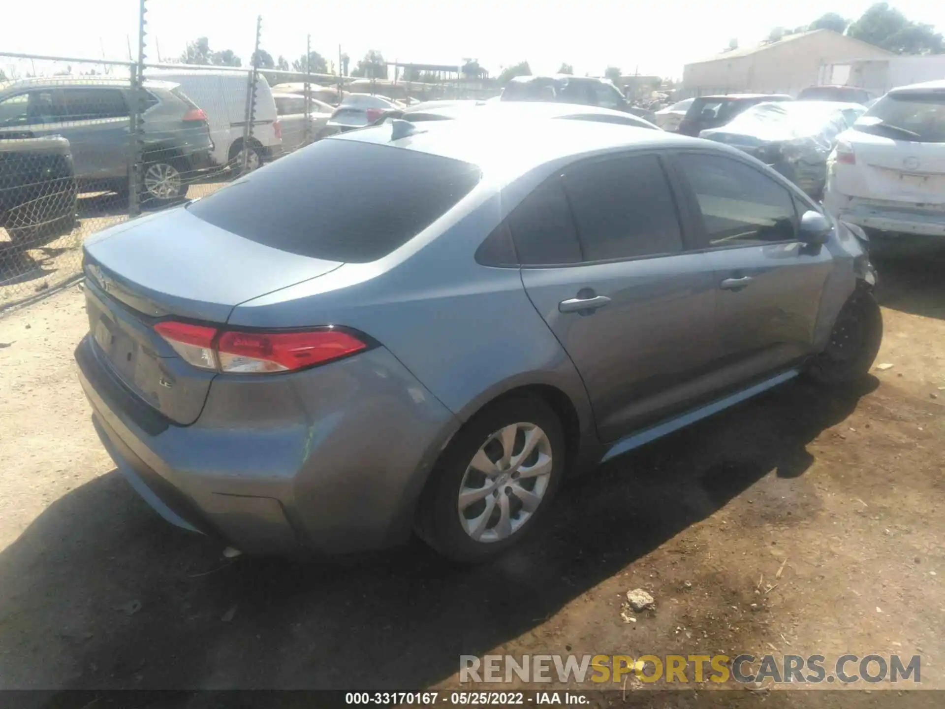 4 Photograph of a damaged car JTDEPRAE1LJ108190 TOYOTA COROLLA 2020