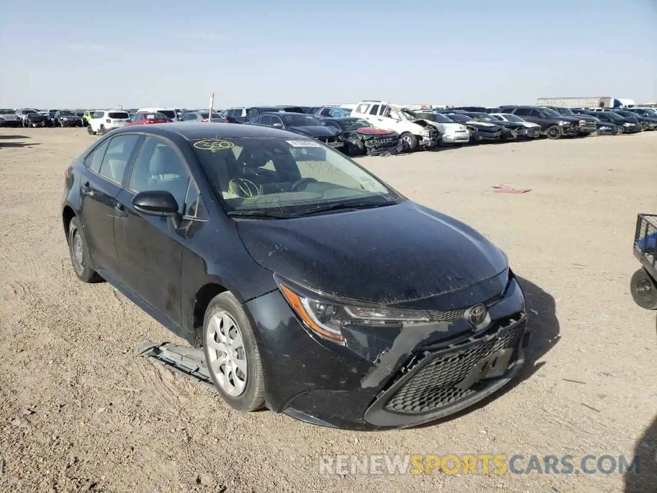 1 Photograph of a damaged car JTDEPRAE1LJ108366 TOYOTA COROLLA 2020