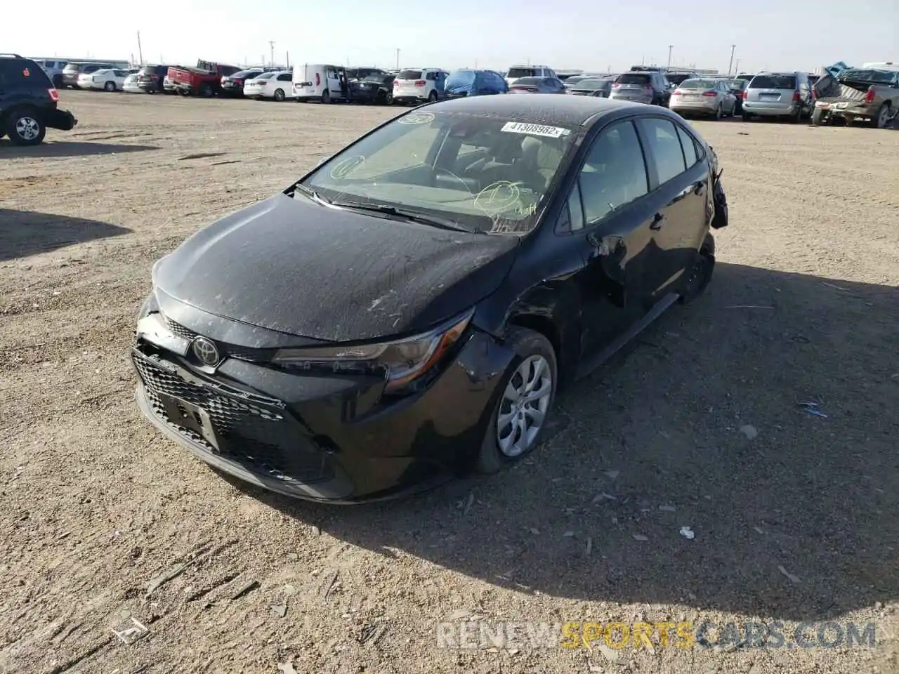 2 Photograph of a damaged car JTDEPRAE1LJ108366 TOYOTA COROLLA 2020